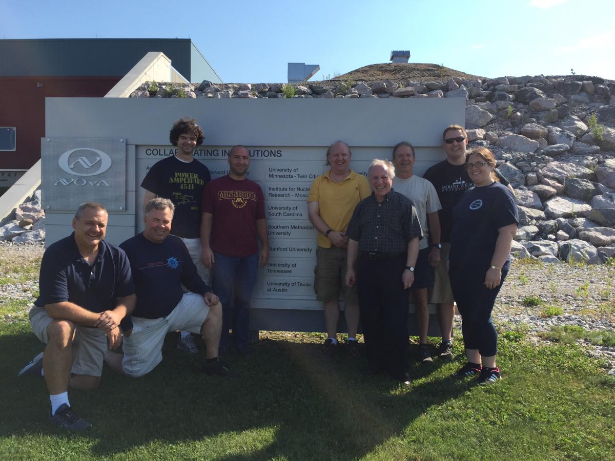 Minnesota teachers at the NOvA far detector.